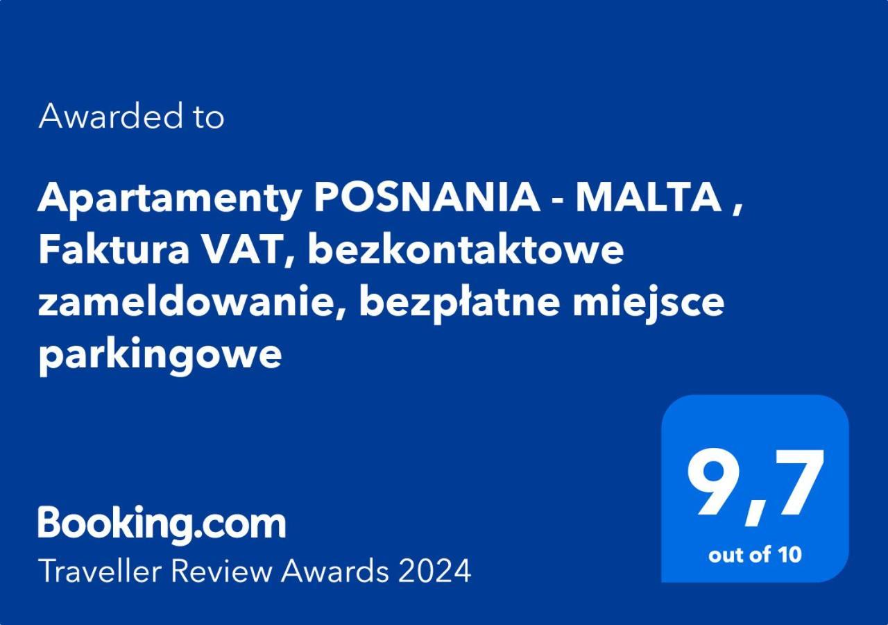 Totu Today - Posnania - Malta Apartamenty , Faktura Vat, Self Check-In, Bezplatny Parking Poznań Kültér fotó